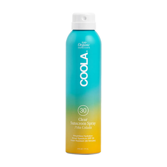 COOLA Clear Sunscreen Spray spf30 Pina Colada